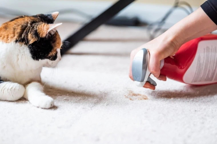 How to Get Cat Poop Out of Carpet? (Effective Methods & Prevention)