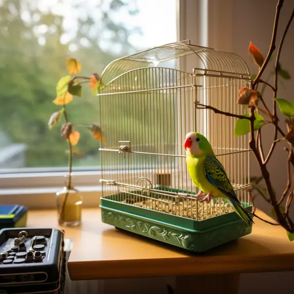 Setting up a Parakeet cage