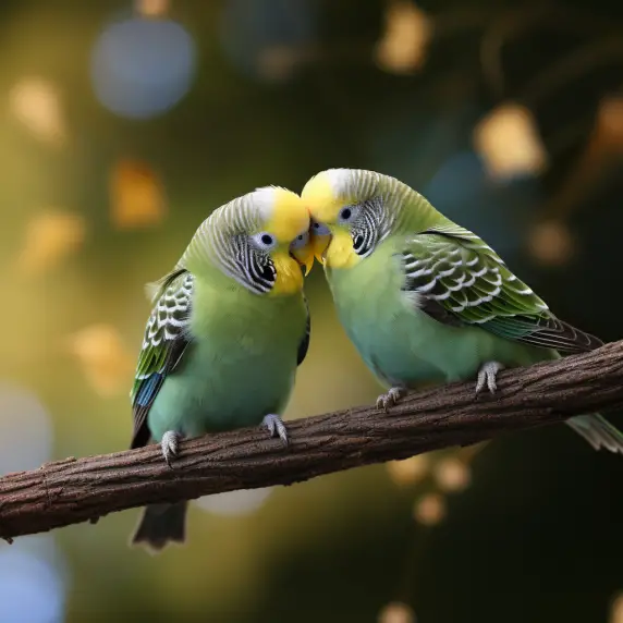 why do birds kiss each other